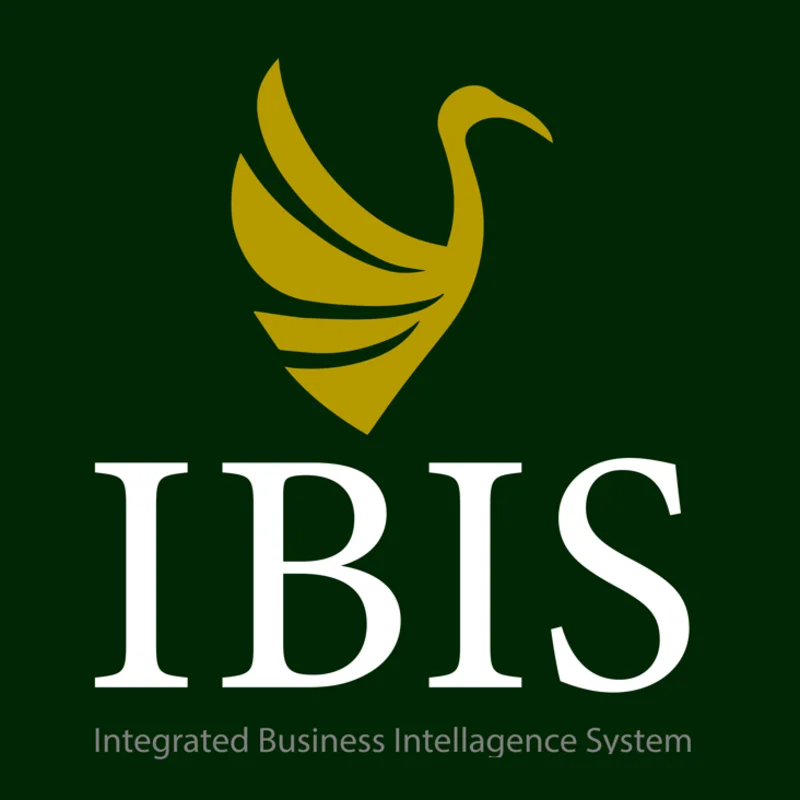 IBIS mark, a gold ibis and the words Integrated Business Intelligence System.